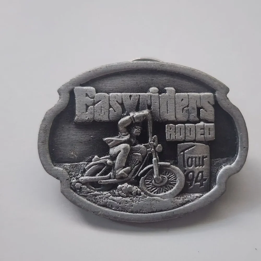 VINTAGE 1994 EASYRIDERS RODEO TOUR LAPEL HAT PIN Motorcycle Biker Memorabilia